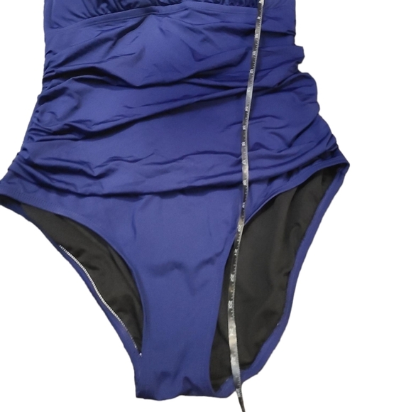 HILOR one piece ruched swimsuit 14 - Picture 4 of 9